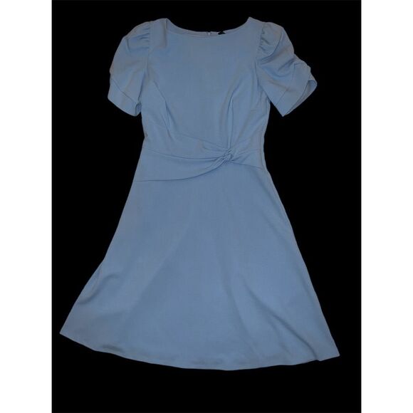 DKNY Women's Size 4 Blue A-line Asymmetrical Knee Length Dress - Picture 8 of 12